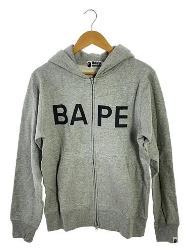 A BATHING APE (BAPE) Felpa con cappuccio full zip A BATHING APE grigia L usata