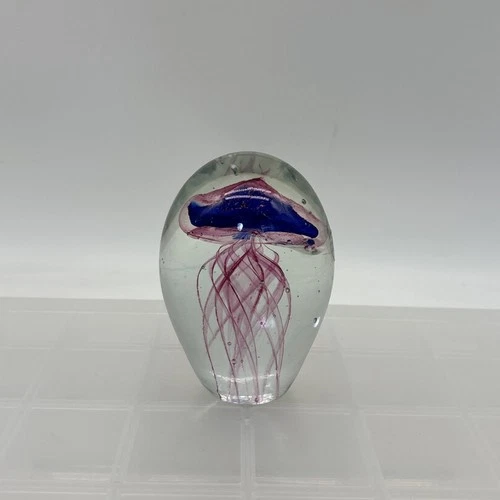 Vintage Murano Art Glass Jellyfish Paperweight!