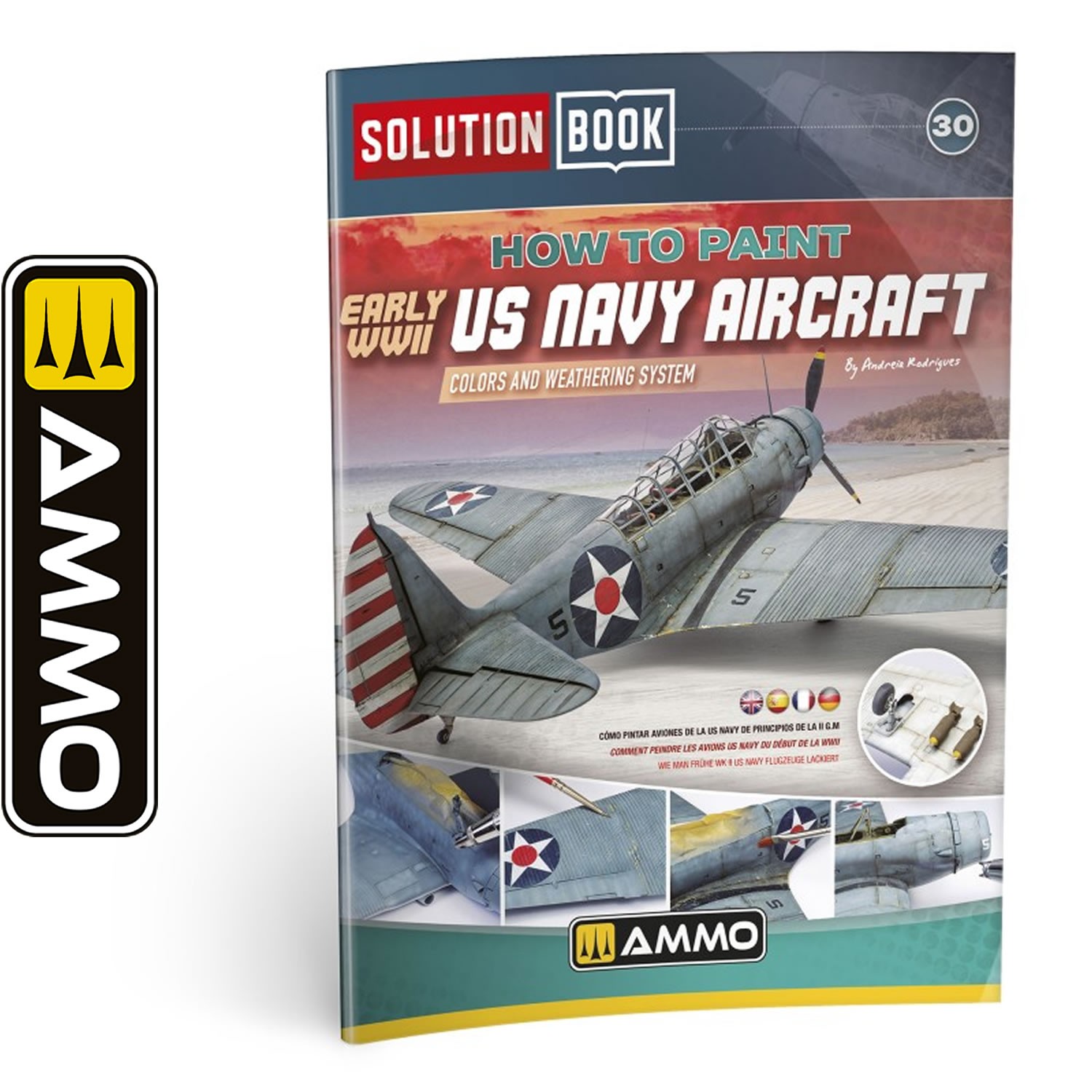SOLUTION BOOK 30 How to paint Early WWII US Navy Aircraft Guidebook AMMO MIG6534