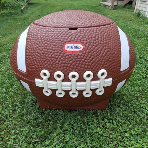 Vintage Little Tikes Football Toy Box Kids Room 1975 With Lid