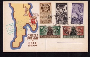 WWII Polish Corps in Italy Osiedla Polskie Italji 1945-46 Emisja Kart Pocztowych