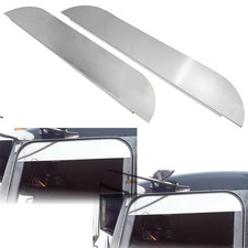2PCS 5" Chopped Window Trim for 2005+ Peterbilt 379/386/389 Stainless Steel Cab