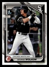George Wolkow 2024 Bowman Prospect 1st #BP-144 Chicago White Sox Rookie *024