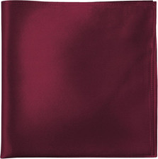 100 Real Mulberry Silk Pocket Square for Men, 11x11 Inch Solid Handkerchiefs, M