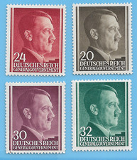 Germany Third Reich Occupation Poland Adolf Hitler Stamp MNH Lot WW2 Era #10