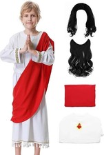 Boys Kids Girls Easter Shepherd Nativity Fancy Dress Costume Age 4 - 5 years