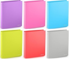 Enday 1/2" Poly 3 Ring Presentation View Looseleaf Binder with Pocket