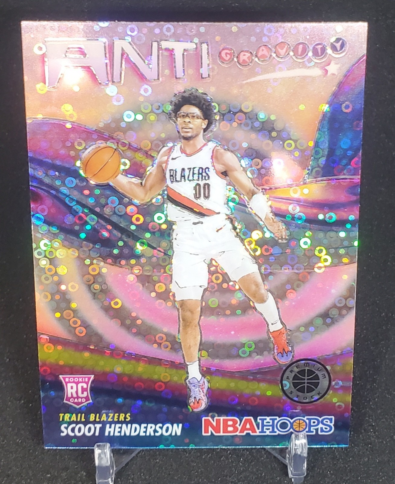2023-24 NBA Hoops Premium Stock Scoot Henderson Anti-Gravity Disco Prizm RC
