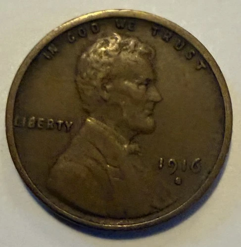 1916 S Lincoln Cent - VF