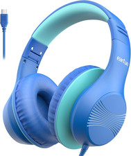Earfun K3 Kids Headphones, USB Type C over Ear Headphones for Kids, Volume Limit
