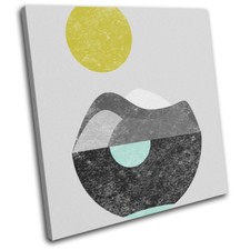 Abstract Geometric Minimal Landscapes SINGLE CANVAS WALL ART Picture Print
