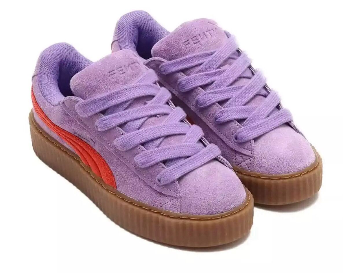 Puma x Fenty Creeper Phatty Lavender Alert Burnt Red Gum Puma x Fenty Creeper Phatty Lavender Alert Burnt Red Gum