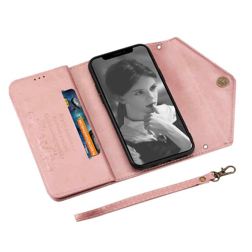 For iPhone 11 12 Pro Max XR 6S 7 8 SE Wallet Card Holder Flip Leather Case Cover - Picture 4 of 43