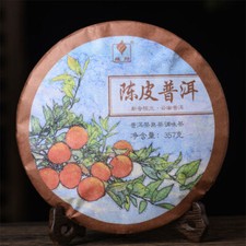 Tangerine Peel Puerh Tea Cake Dried Orange Peel Ripe Pu-erh Pu'er Tea 357g