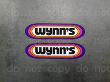 2x Wynn's Decals Stickers Sponsor racing Off Road truck Drag Race GTP Pick Size