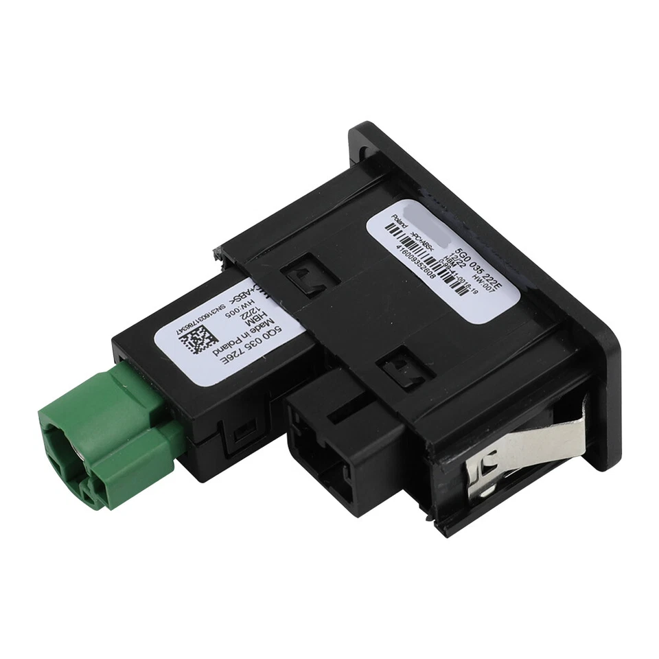 CarPlay Media AUX USB AMI Input Port 5G0035222E Socket For VW Golf MK7 GTI 17-21 - Image 4 of 4