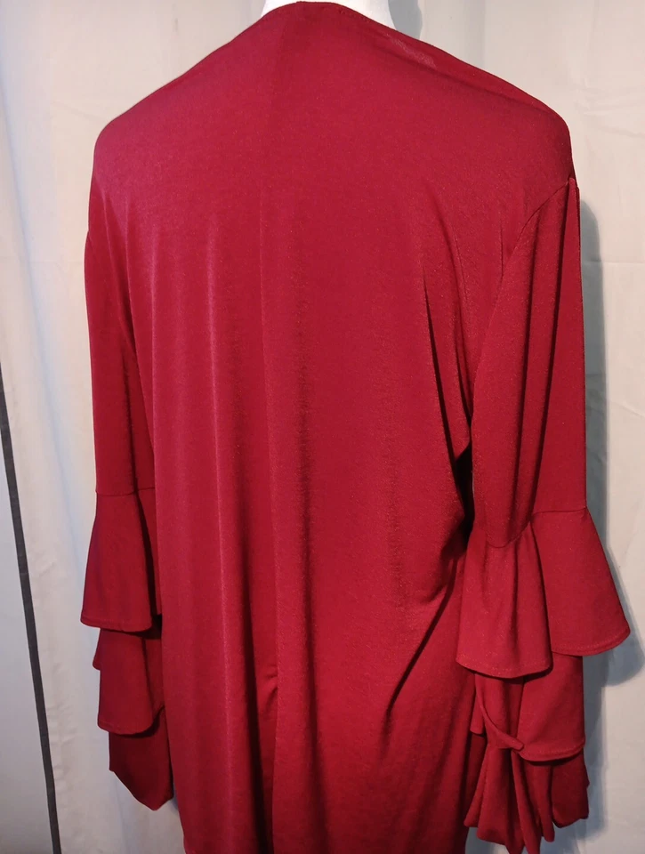 Top túnica retro Slinky Brand años 70 90 para mujer mangas BOHO elásticas talla L Foto 4 de 4