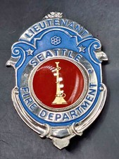 Lieutenant Seattle Fire Department US Feuerwehr Badge Medal Fire Department