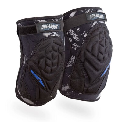 Virtue Paintball Breakout Padded Protective Knee Pads Black/Blue Small/Medium