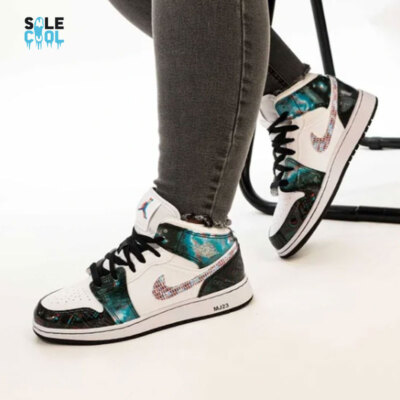 Air Jordan 1 AJ1 Mid SE GS Take Flight White Crimson Blue Air Jordan 1 AJ1 Mid SE GS Take Flight White Crimson Blue
