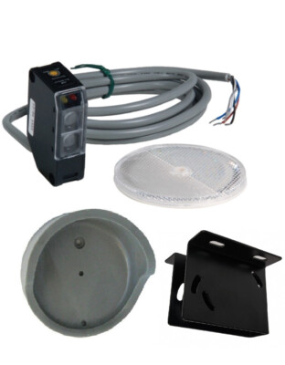 EMX NIR50 50ft Retro Reflective Photoeye Sensor 12V - 240V Gate Openers w/ Cover