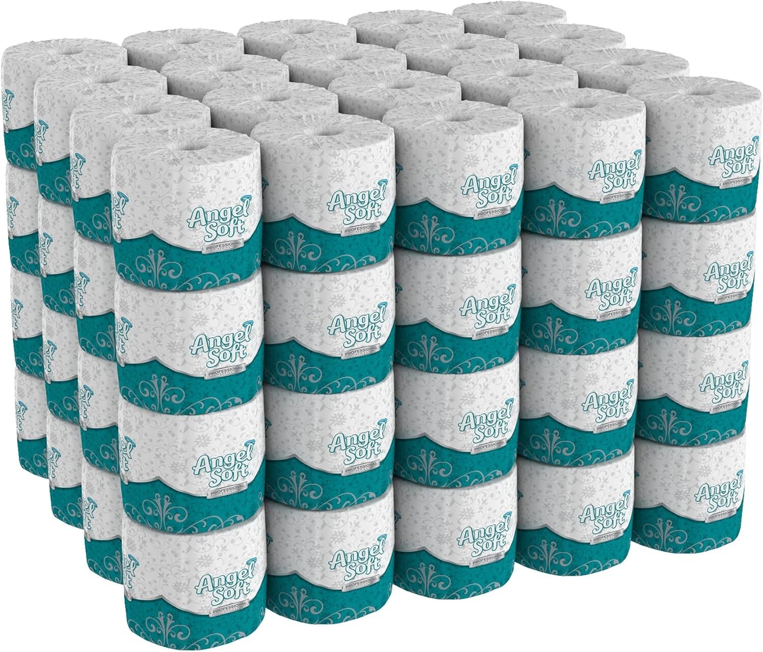 Eco-Friendly Angel Soft Toilet Paper - 80 Rolls/450 Sheets Each, Fragrance-Free