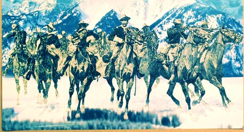 Buffalo Soldiers of the Tenth Cavalry HISTORY POSTER '90s**20%OFF** COORS BEER - Picture 3 of 4