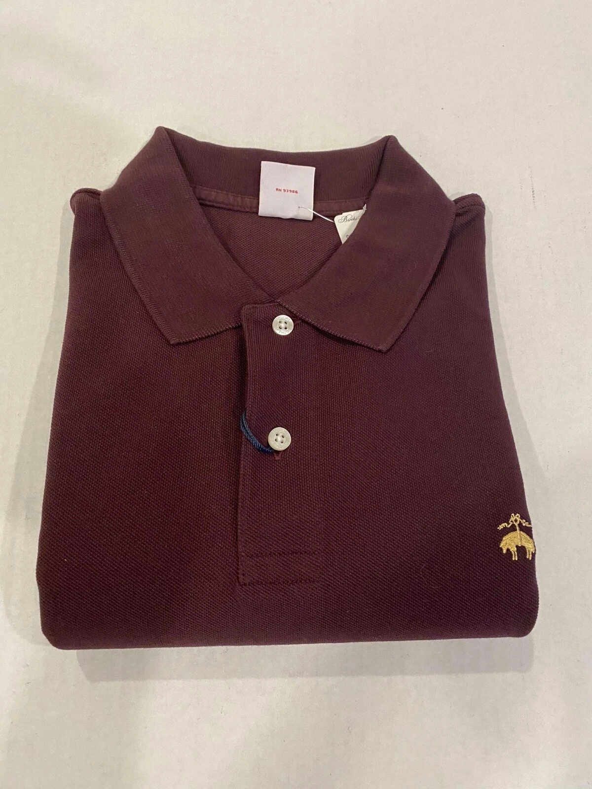 NWT Brooks Brothers 1818 Men (Multi Sizes) PerformancePolo ORIGINALFit Burgundy
