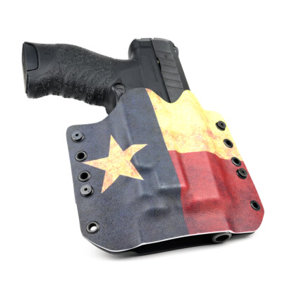 OWB Kydex Holster for Hanguns w/Olight Baldr S - TEXAS FLAG
