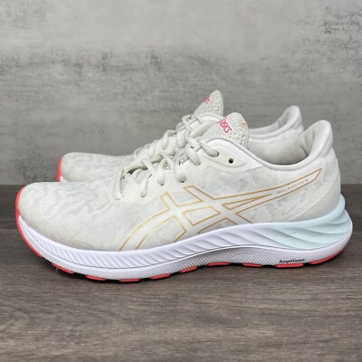 Asics Gel Excite Womens Running Shoes White Pink F130322