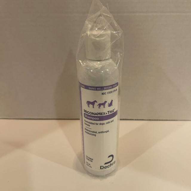 2 Bottles 16 Oz. Dechra Miconahex TRIZ Shampoo for Cats Dogs and Horses