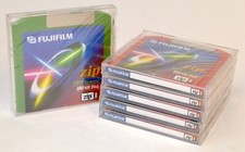  Lot of 6 FujiFilm 100MB Zip Disks, IBM Formatted, Multiple Colors New 