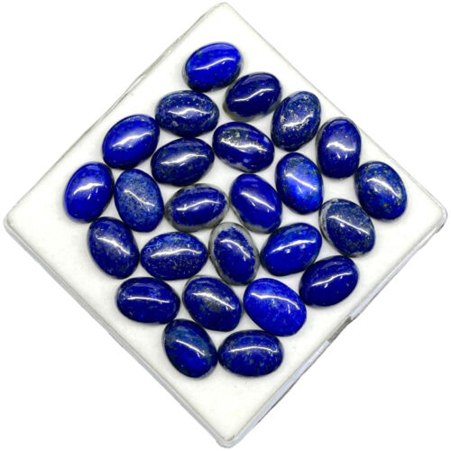 25 Pcs Natural Untreated Lapis Lazuli 17.8-18.2mm Oval Loose Cabochon Gemstones - Picture 3 of 17