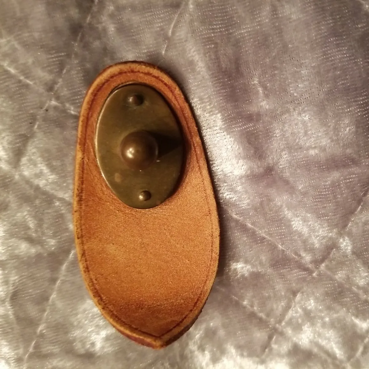Auth Louis Vuitton vachetta Lock tab EUC replacement Keepall Boston bag