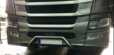 1x Stainless Steel Rollbar Pieces for Scania S R Nextgen 2017 + Over License Plate