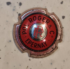 Champagnerkapsel POL ROGER Nr. 53 dunkelrosa und schwarz