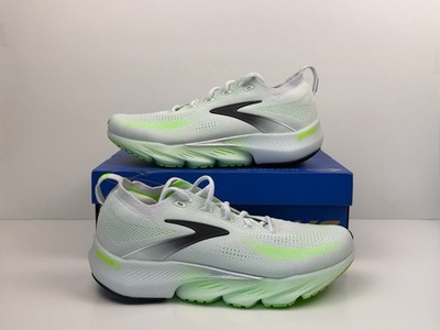 Brooks Glycerin Flex Running Shoes Men s Size 8 White/Green Gecko/Phantom