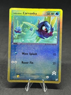 Team Aqua's Carvanha 48/95 Team Magma vs Team Aqua Reverse Holo