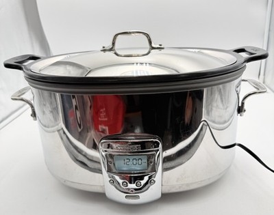 All-Clad 7-Quart Stainless Slow Cooker Aluminum Insert Series SC01 READ FLAWS