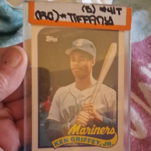 Topps Ken Griffey Jr Rookie Seattle Mariners Tiffany 1989 Traded #41T Card