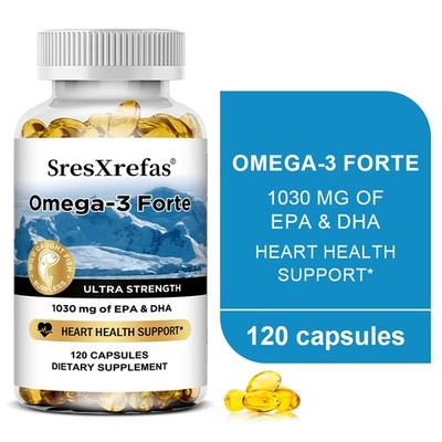 Omega 3 Forte Softgels Heart Brain Emotional Arterial Immune Health 30-120 Pills