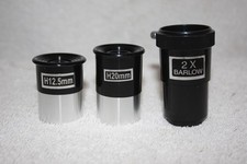 1.25" Economy H20mm H12.5mm 2x Barlow Lens Telescope Eyepiece Kit - Great Value