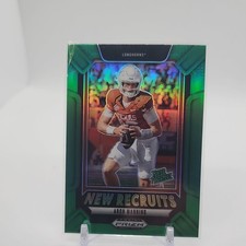 2025 Panini Prizm Draft Picks New Recruits Arch Manning #22 Texas Lonhrns green