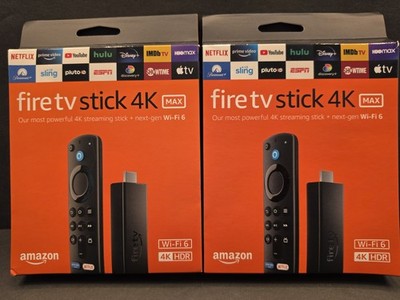 2 New Amazon Fire TV Stick 4K Max Streaming Device, WiFi 6, & Alexa Voice Remote