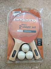 Escalade Sports Ping Pong Set 2 Player 2 Paddles 3 Balls Table Tennis Kit