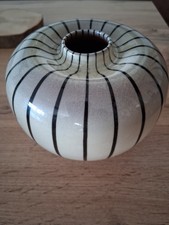 Hedwig Bollhagen Vase Ritzdekor Schwarz Gestr...