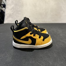 Nike Air Jordan 1 Mid Shoes Toddler Size 4C Black Reverse New Love Boys Sneakers