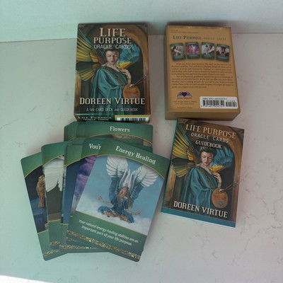 Life Purpose Oracle Cards Deck & Guidebook By Doreen Virtue  44-Card Set