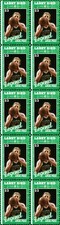 LARRY BIRD CELTICS BASKETBALL LEGEND MINT VIGNETTE STAMP STRIP OF 10