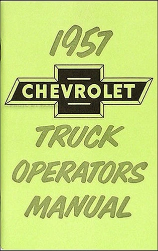 1957 Chevy Camion Owner Manuale Con Busta 57 Chevrolet Pickup Suburban Pannello - Immagine 2 di 3